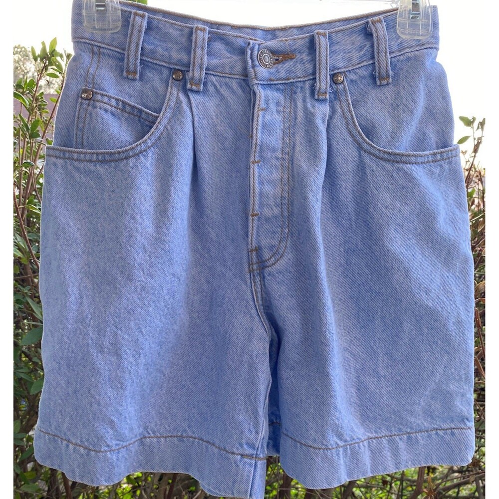 Native Blue Levi’s Jeans Women Size 3 Blue Mom Light Wash Denim Shorts 80s VTG - Picture 2 of 16